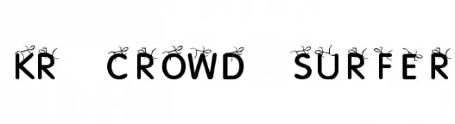 KR Crowd Surfer  font caratteri gratis