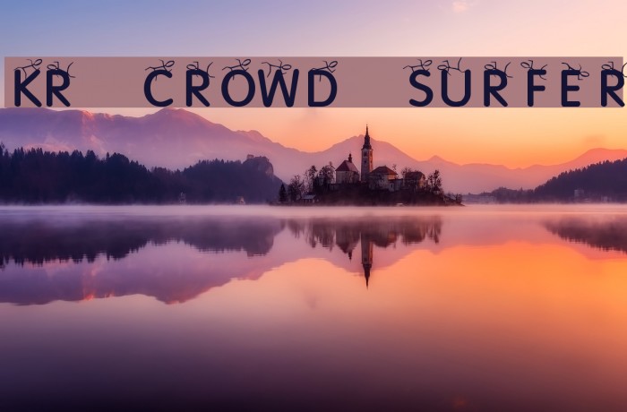 KR Crowd Surfer Font examples
