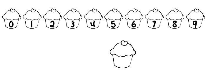 KR Cupcake Font OTHER CHARS