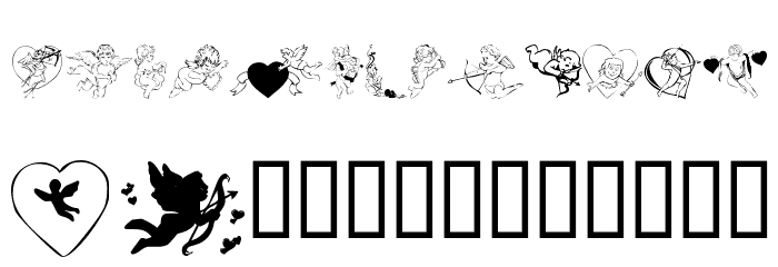 KR Cupids Font LOWERCASE
