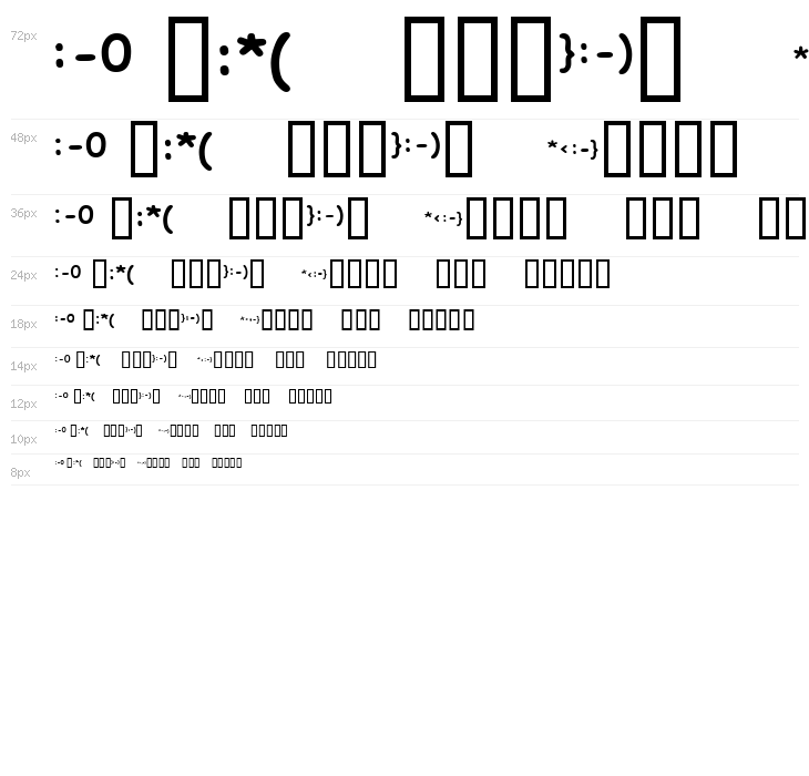 KR Deb's Emoticons Waterfall
