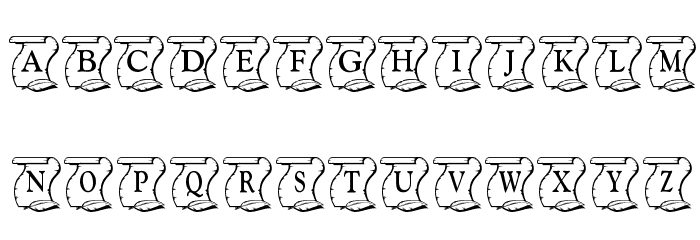 KR Declaration Font LOWERCASE