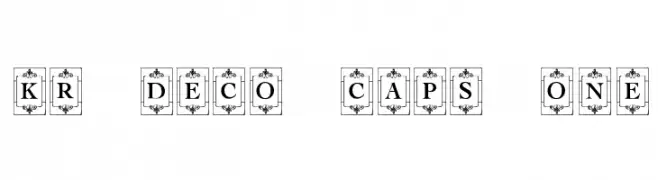 KR Deco Caps One  Frei Schriftart Herunterladen