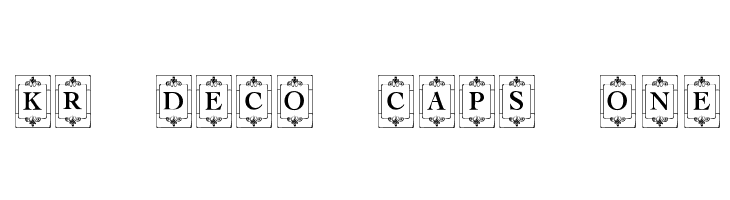 KR Deco Caps One  Frei Schriftart Herunterladen