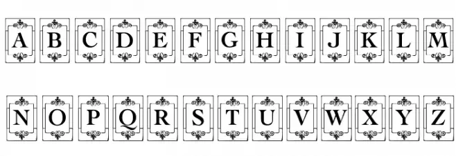 KR Deco Caps One Schriftart Groß