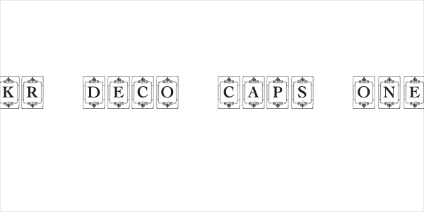 KR Deco Caps One Logo