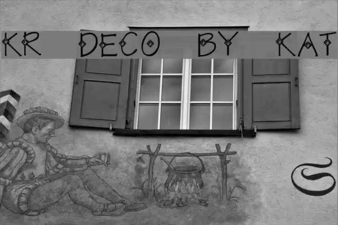 KR Deco by Kat Font examples