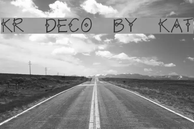 KR Deco by Kat Font examples