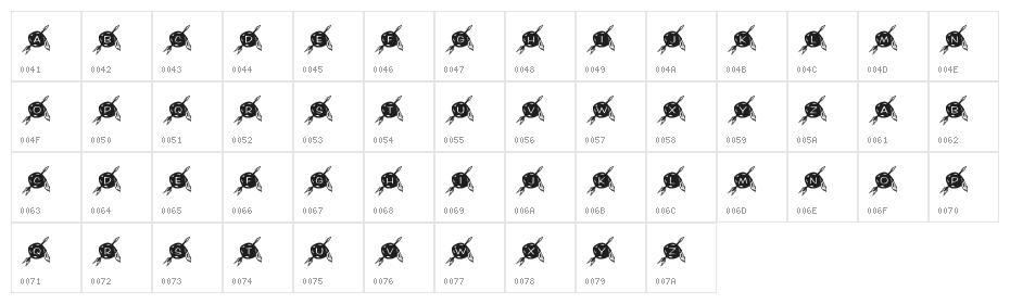 KR Dreamcatcher Character Map