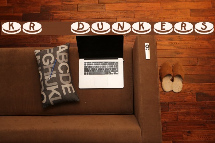 KR Dunkers Font examples