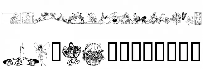 KR Easter 2002 Schriftart Groß