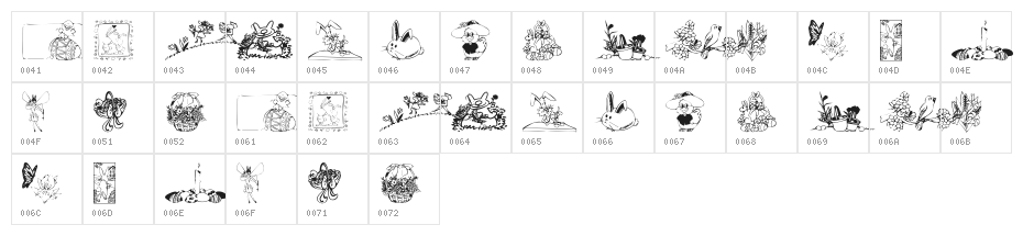 KR Easter 2002 Character Map