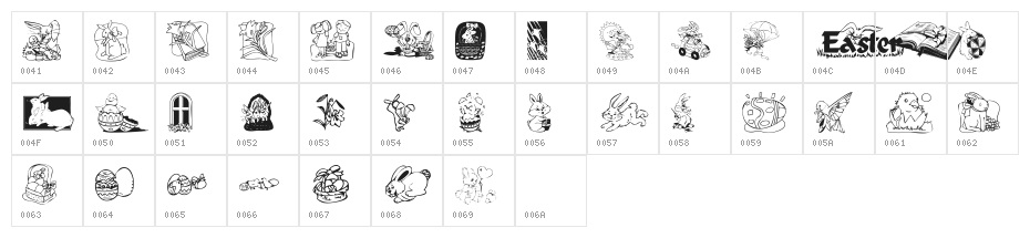 KR Easter 2003 Character Map