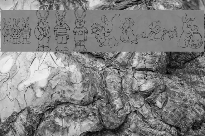 KR Easter Dings Font examples