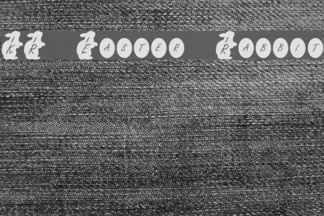 KR Easter Rabbit Schriftart examples