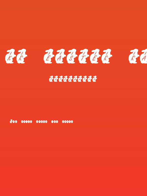 KR Easter Rabbit Poster