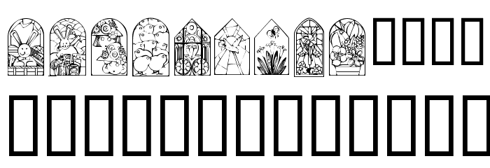 KR Easter Windows Font OTHER CHARS