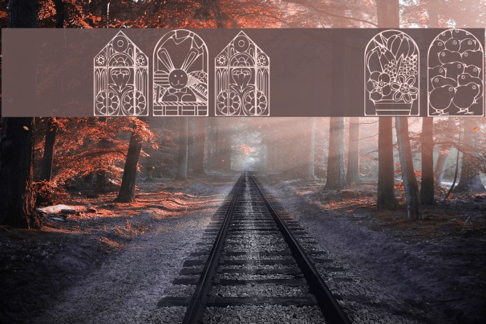 KR Easter Windows Font examples