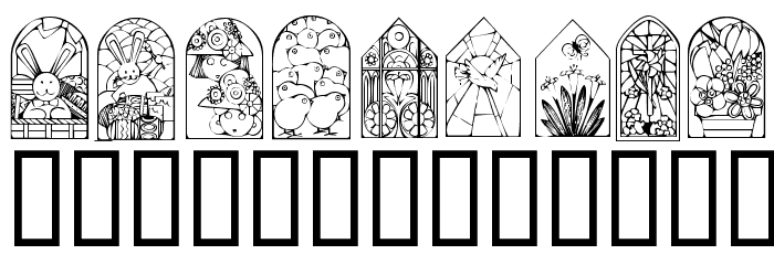 KR Easter Windows Font LOWERCASE