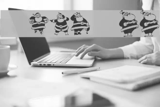 KR Eight Santas Font examples