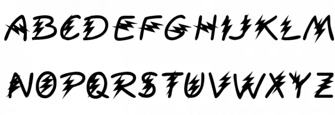 KR Electrified Font OTHER CHARS