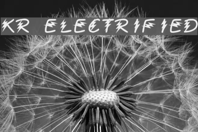 KR Electrified Font examples