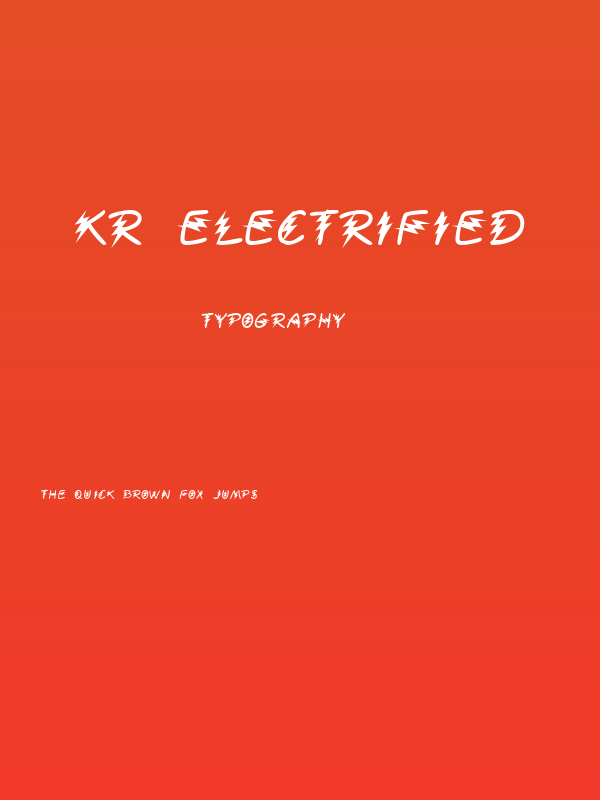 KR Electrified Poster