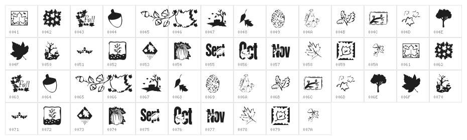 KR Fabulous Fall Character Map