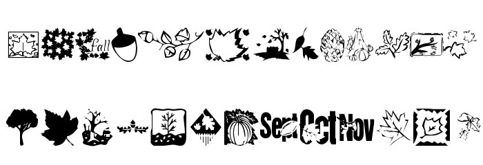 KR Fabulous Fall Font LOWERCASE