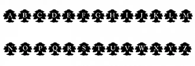 KR Family Tree फ़ॉन्ट अपरकेस