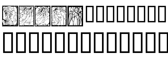 KR Fantastic Angels Font LOWERCASE