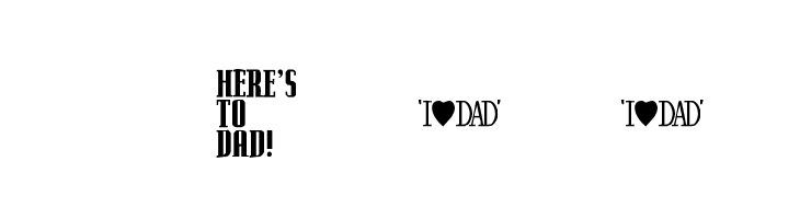 KR Father's Day Dings  フリーフォントのダウンロード