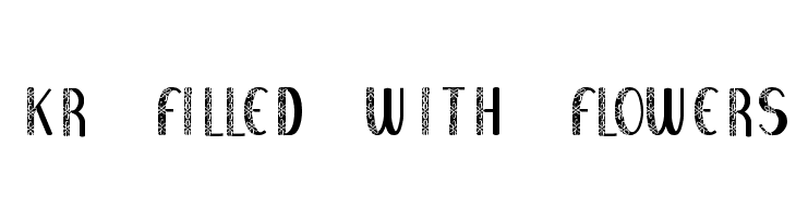 KR Filled With Flowers  font caratteri gratis