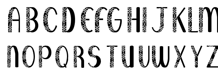 KR Filled With Flowers Font LOWERCASE