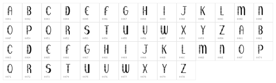 KR Filled With Flowers Character Map