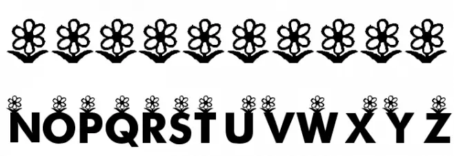 KR First Bloom Font OTHER CHARS