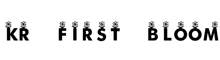 KR First Bloom  Free Fonts Download