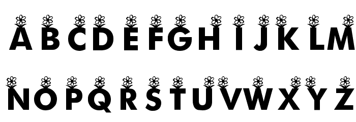 KR First Bloom Font LOWERCASE