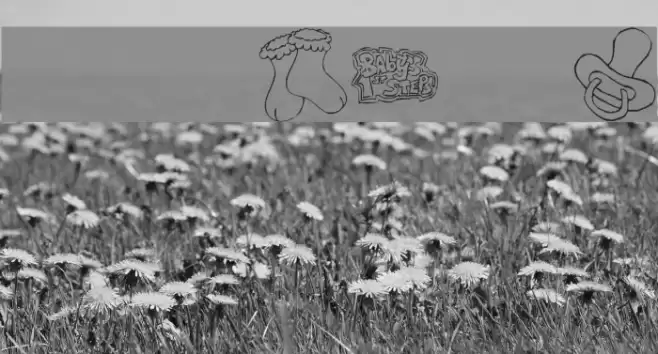 KR First Years Dings Font examples