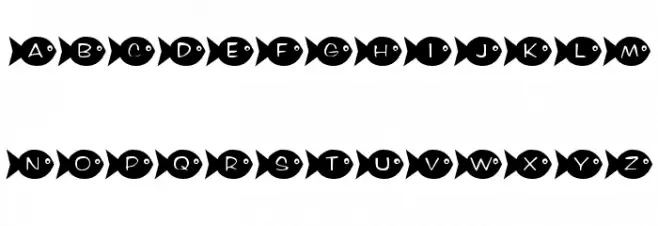 KR Fishy Schriftart Groß