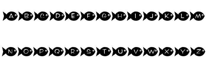 KR Fishy Font LOWERCASE