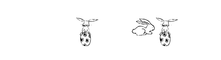 KR Five Bunnies  フリーフォントのダウンロード