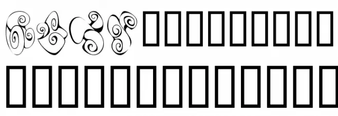 KR Fleur Flair 2 Font OTHER CHARS