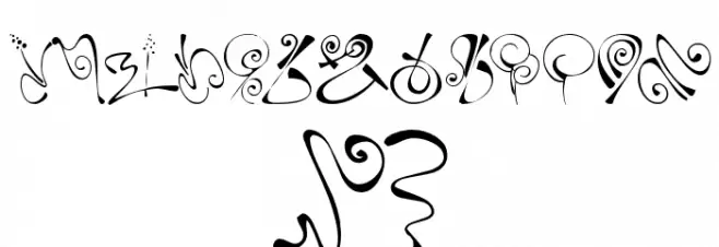 KR Fleur Flair 6 Schriftart Groß