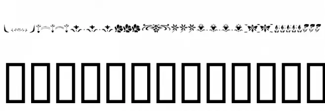 KR Fleur Flair Lines 2 Schriftart Groß