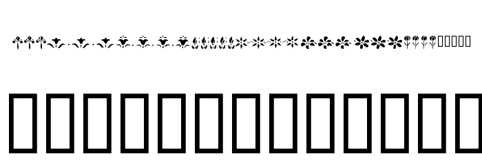 KR Fleur Flair Lines Font OTHER CHARS
