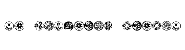 KR Fleurish Circle  フリーフォントのダウンロード