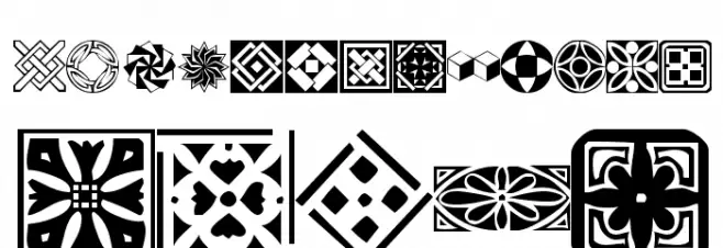 KR Fleurish Deco Шрифта строчной
