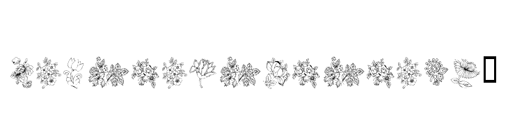 KR Floral Color Me 2  Скачать бесплатные шрифты
