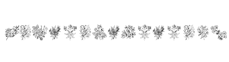 KR Floral Color Me Font